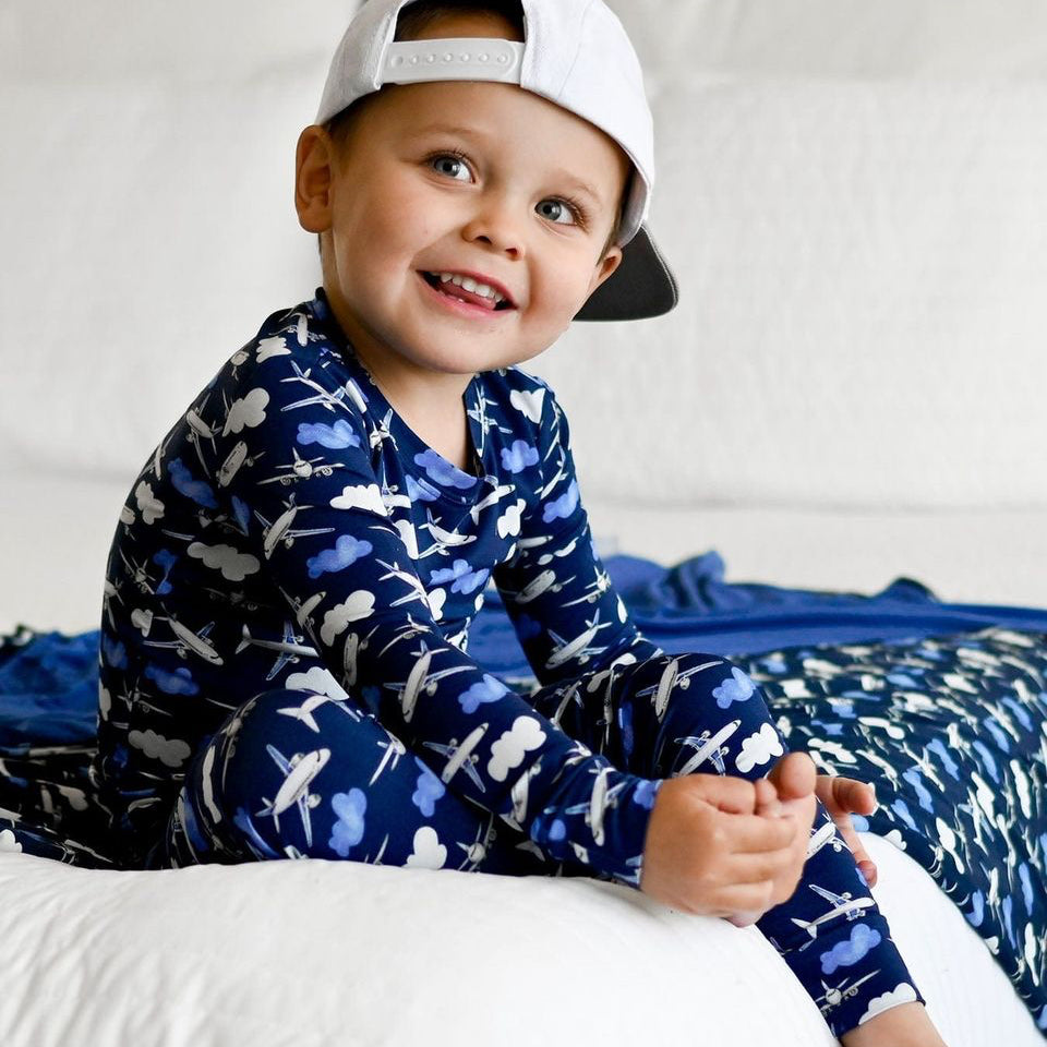 Airplane Toddler 2-Piece Pajamas