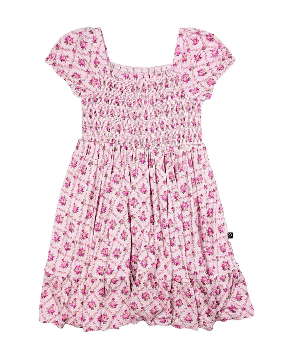 Caroline Smocked Bubble Twirl Dress