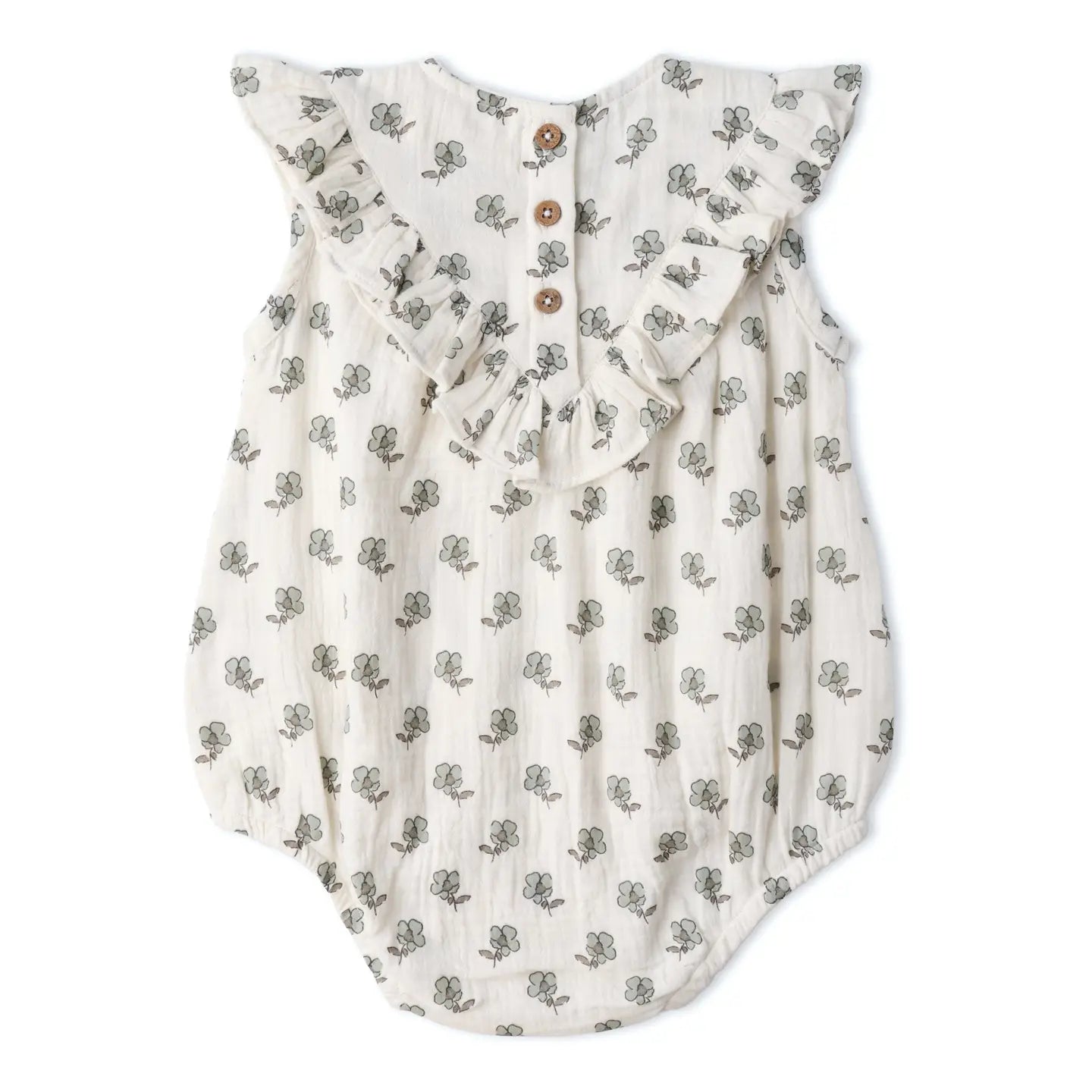 Sleeveless Ruffle Bubble Romper | Poppy