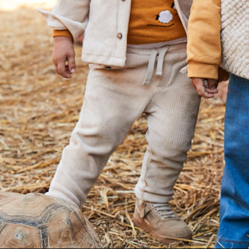 Boy's Oatmeal Corduroy Pants