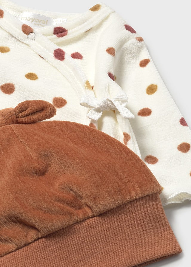 Polka Dot 3-piece Knit Set