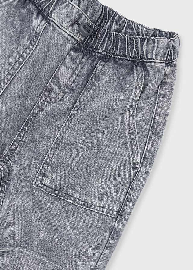 Acid Grey Denim Joggers