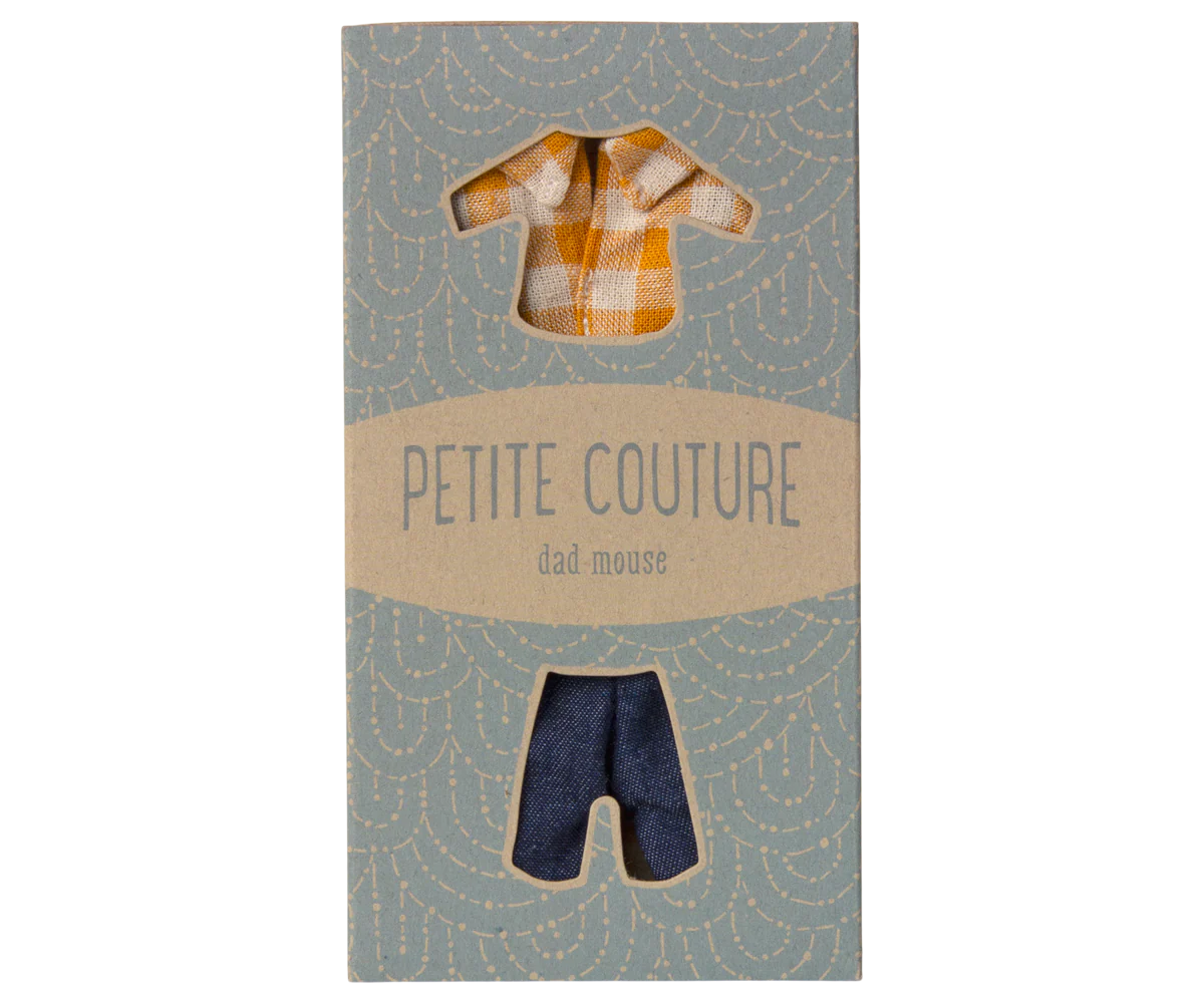 Dad Mouse Checked Shirt and Pants