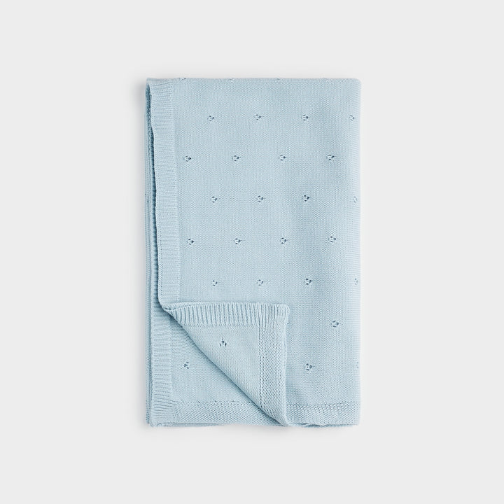 Pointelle Knitted Blanket