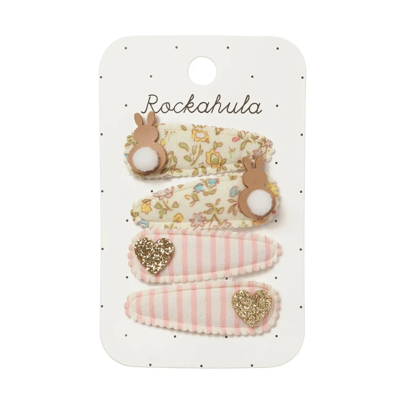 Petal Bunny Fabric Clip Set