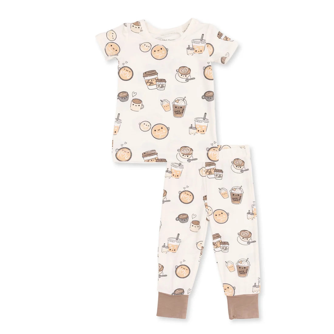 Short Sleeve Pajama Set | Love You a Latte