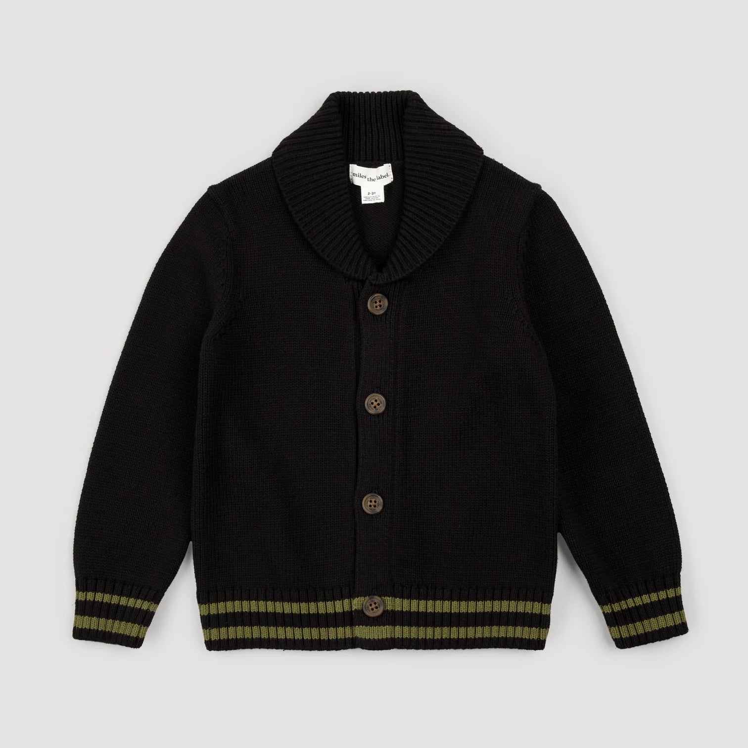 Black Shawl Collar Cardigan