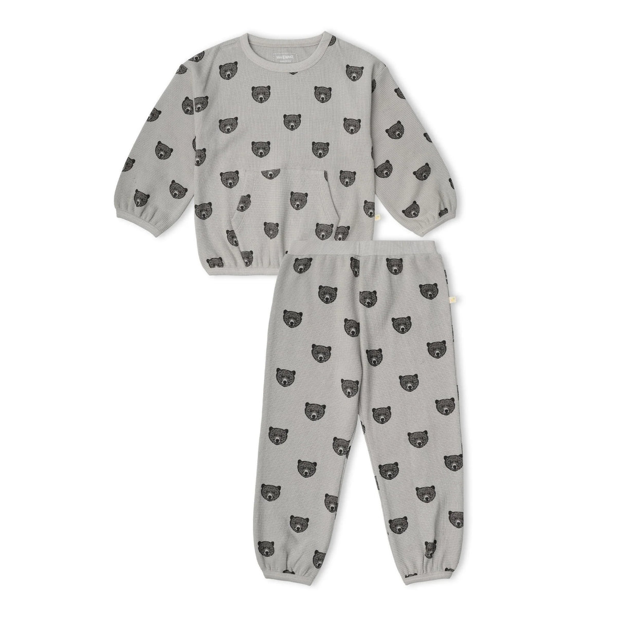 Organic Tee & Pant Slouch Set | Woodland Bear