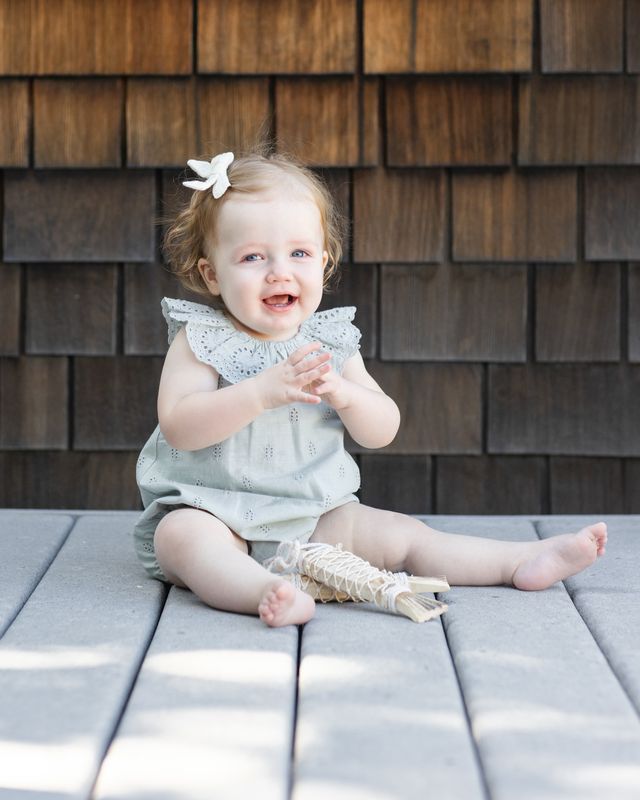 Myla Romper | Seafoam