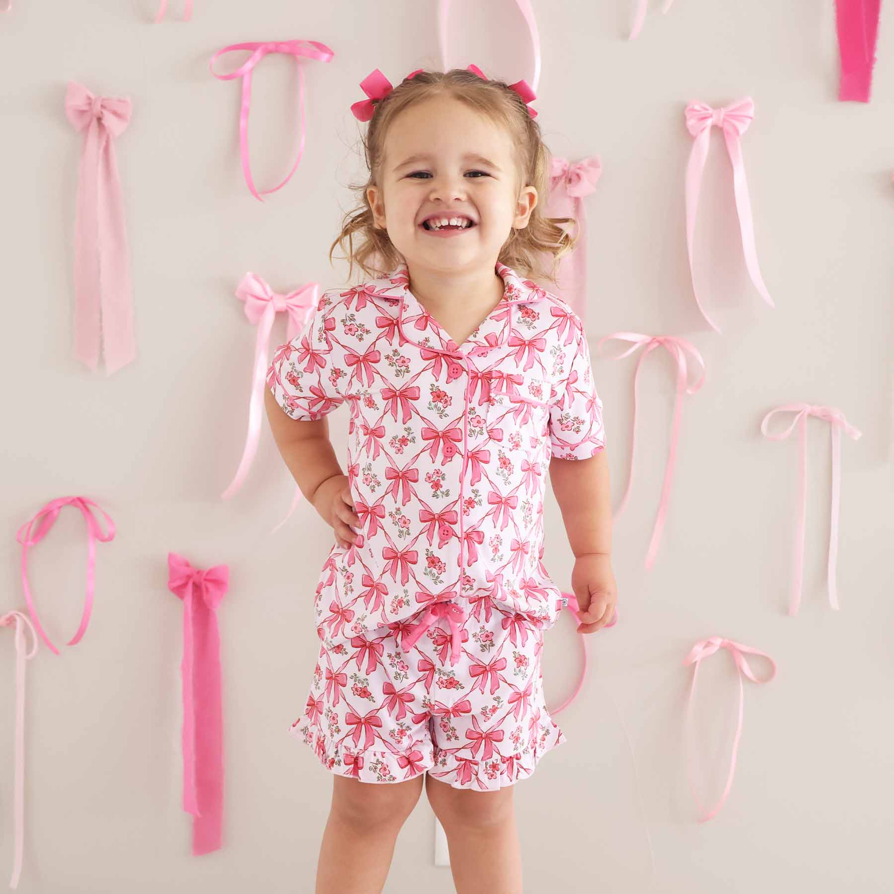 Two Piece Short Lounge Set | Bow Besties