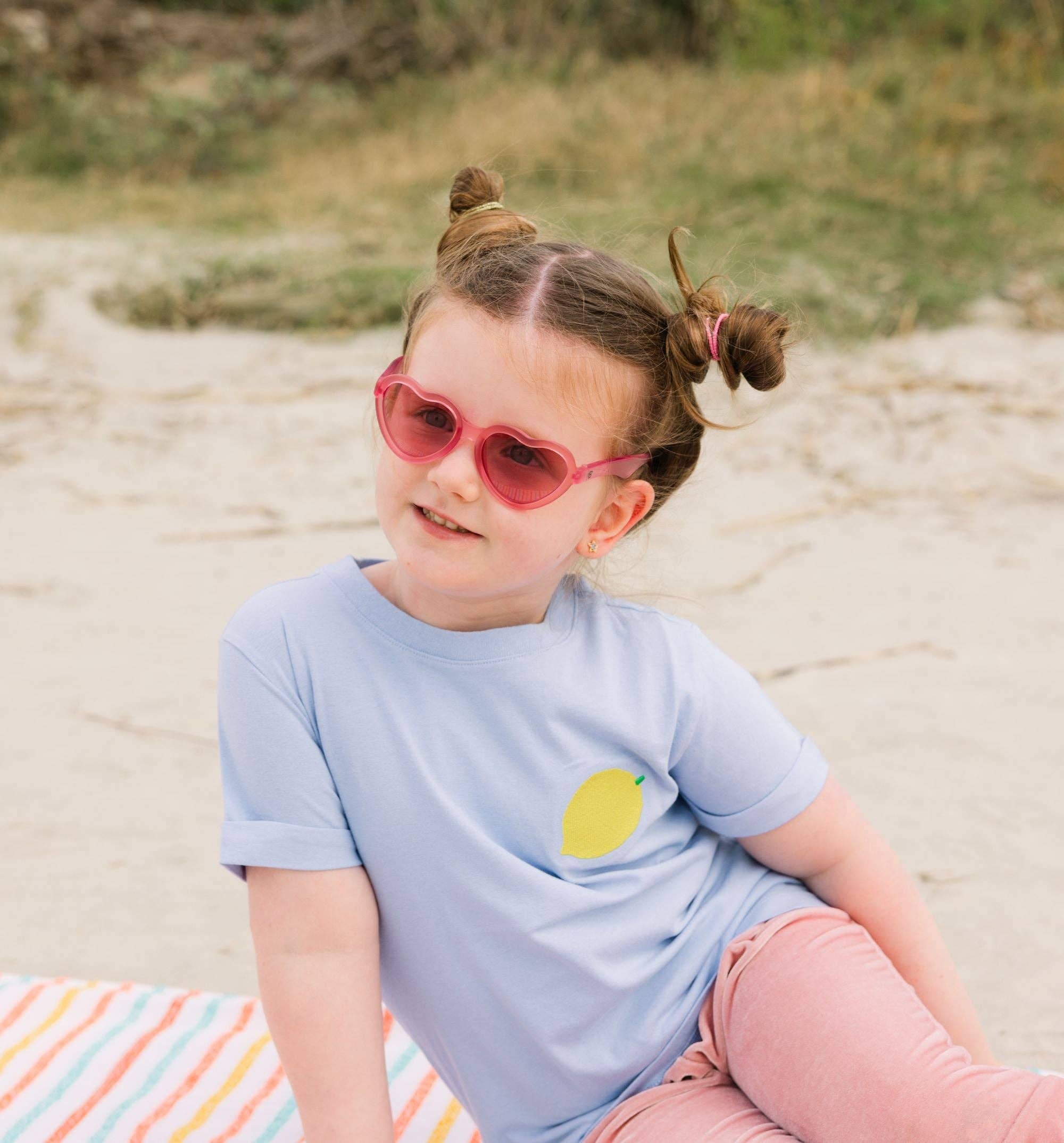 Fuchsia Haze Heart with Pink Mirrored Lenses