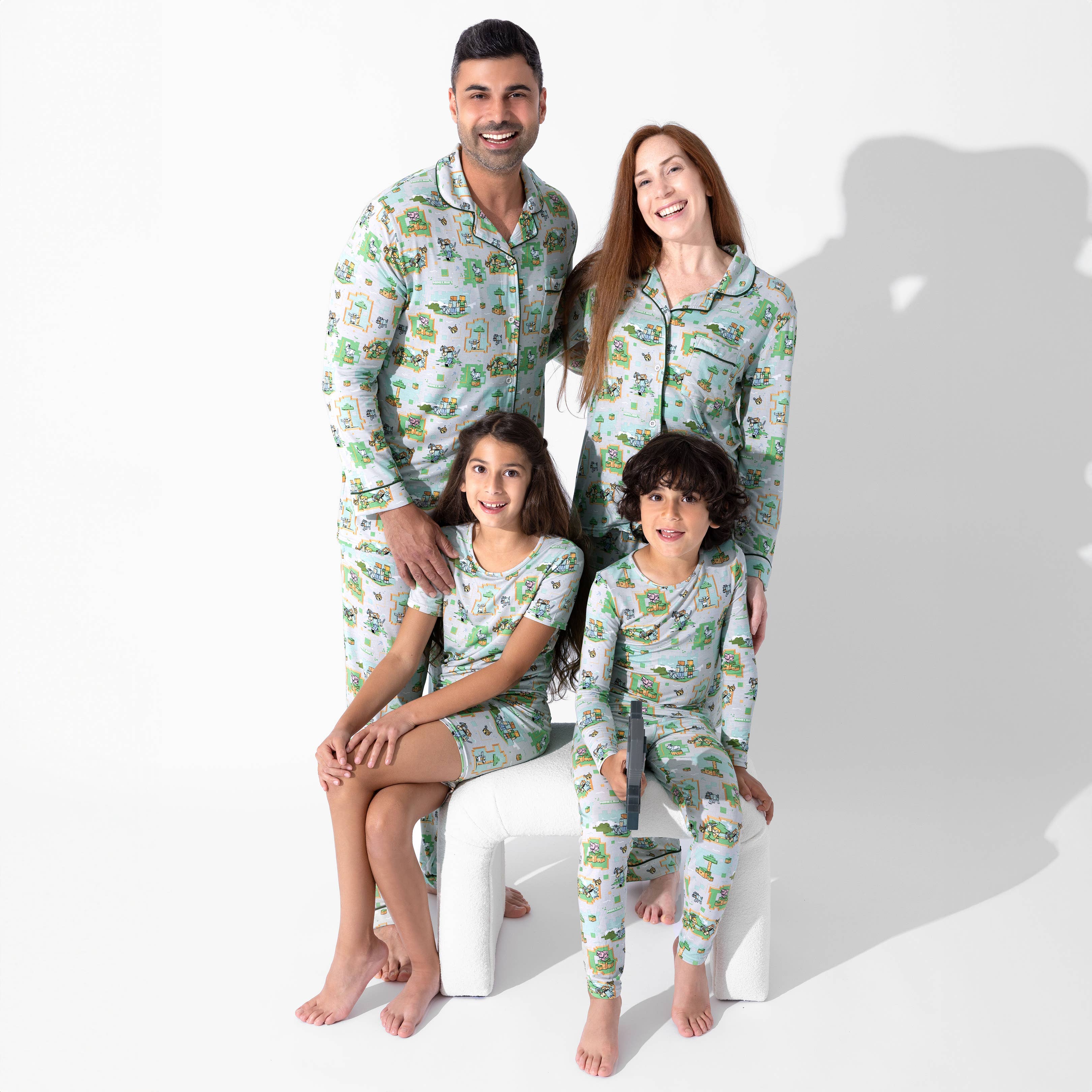 Minecraft Overworld Dreams Bamboo Kids Pajamas