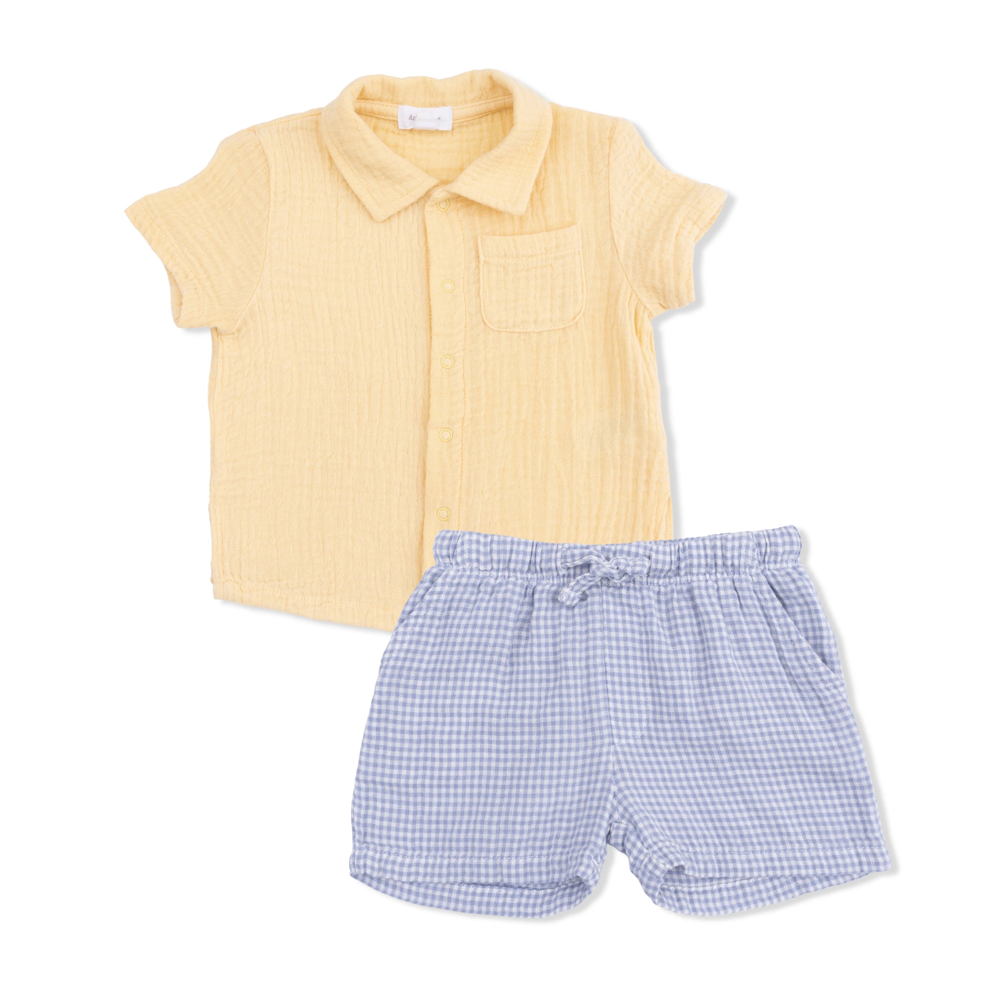 Polo Button Up w/ Casual Short