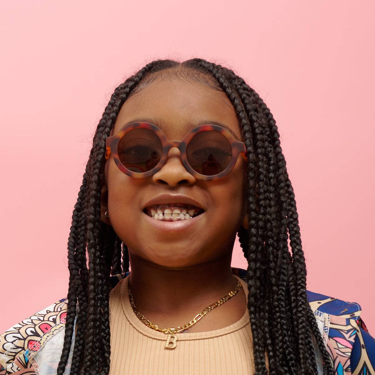 Classic Tortoise Euro Round Kids and Baby Sunglasses