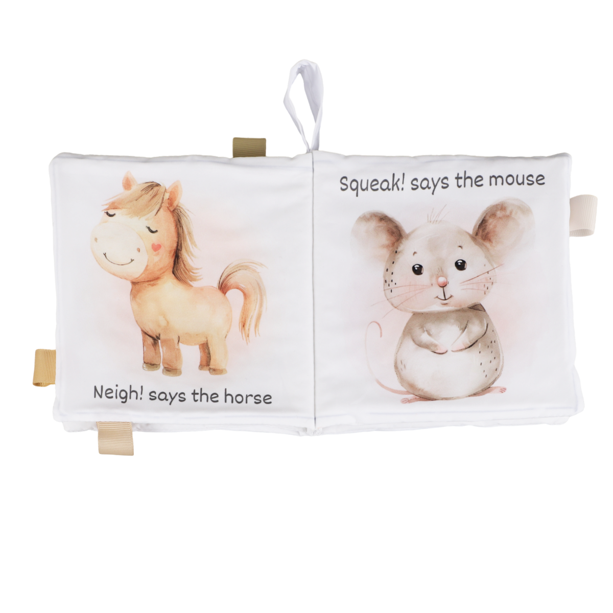 Farm Animals – 10-Page Taggies Soft Crinkle Cloth Baby Book
