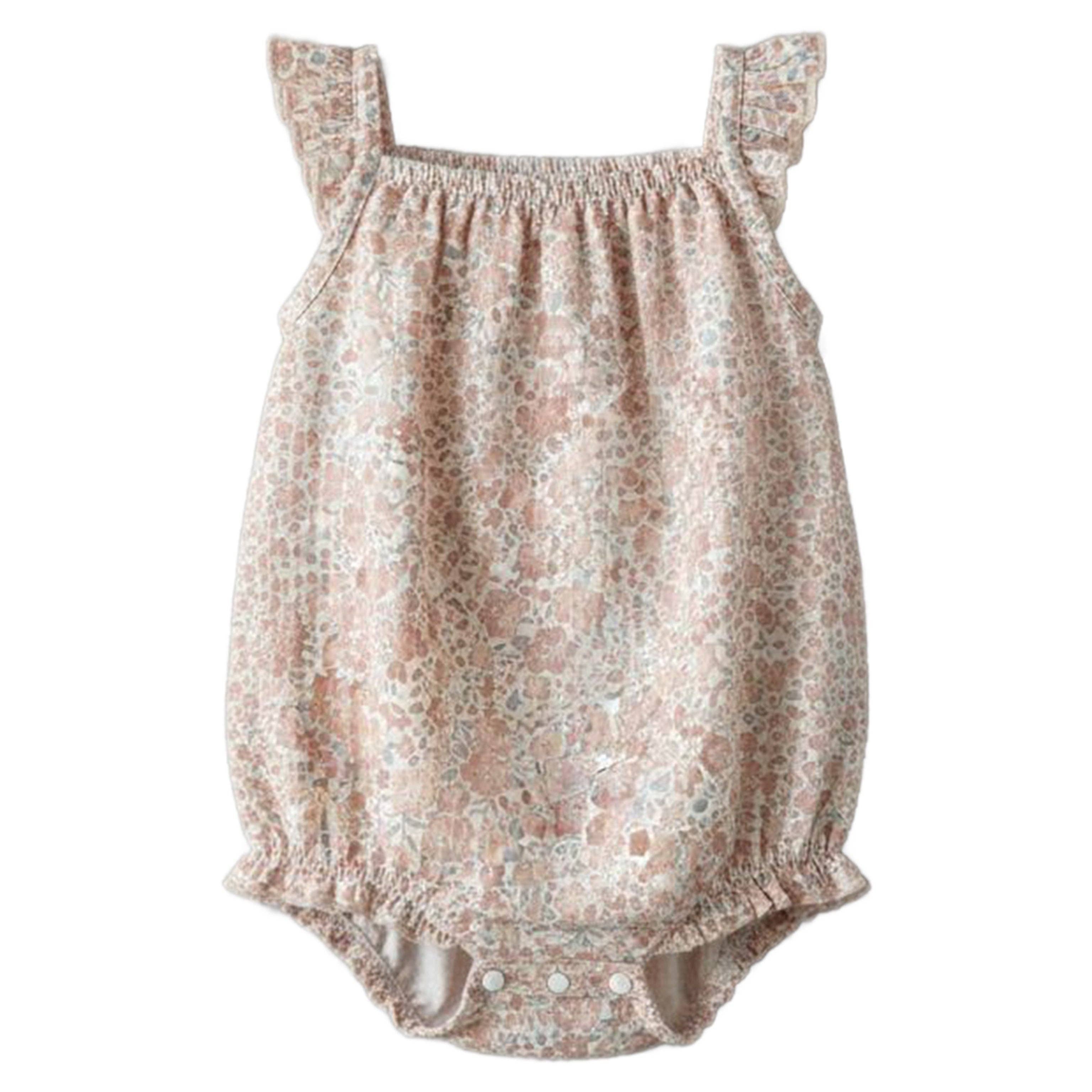 Muslin Tank Bubble Romper | Floral