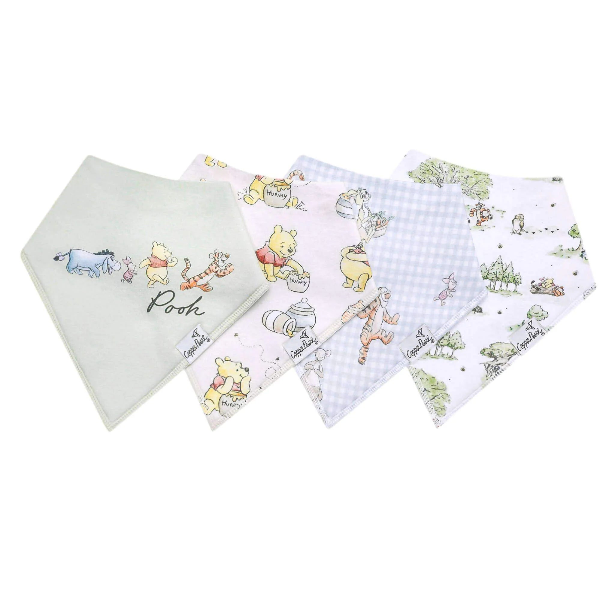 Copper Pearl Bandana Bib Set (4-pack)