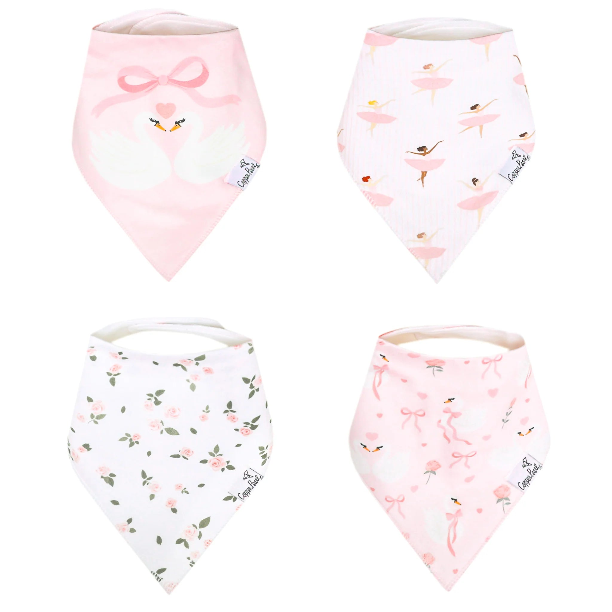 Copper Pearl Bandana Bib Set (4-pack)