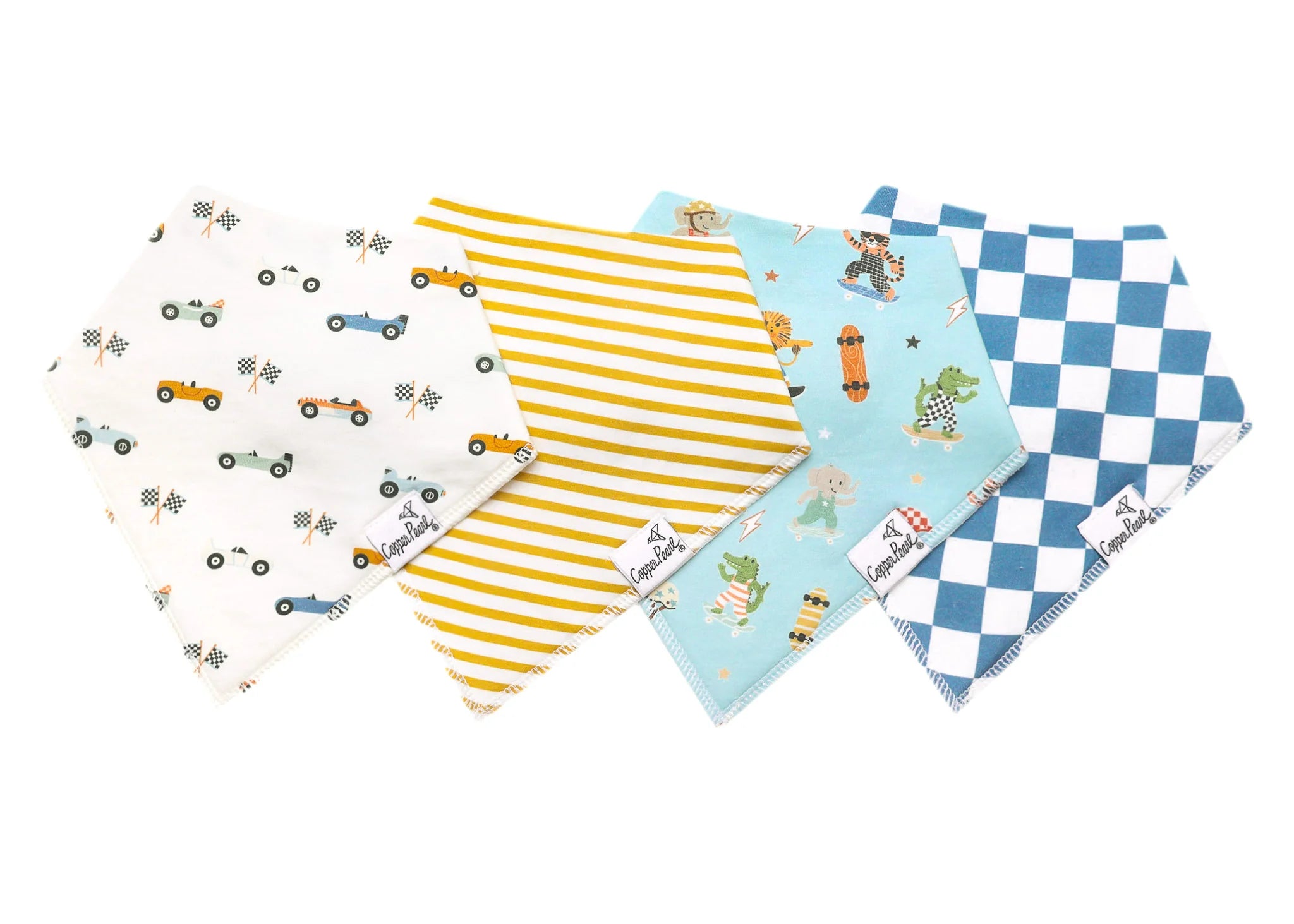 Copper Pearl Bandana Bib Set (4-pack)