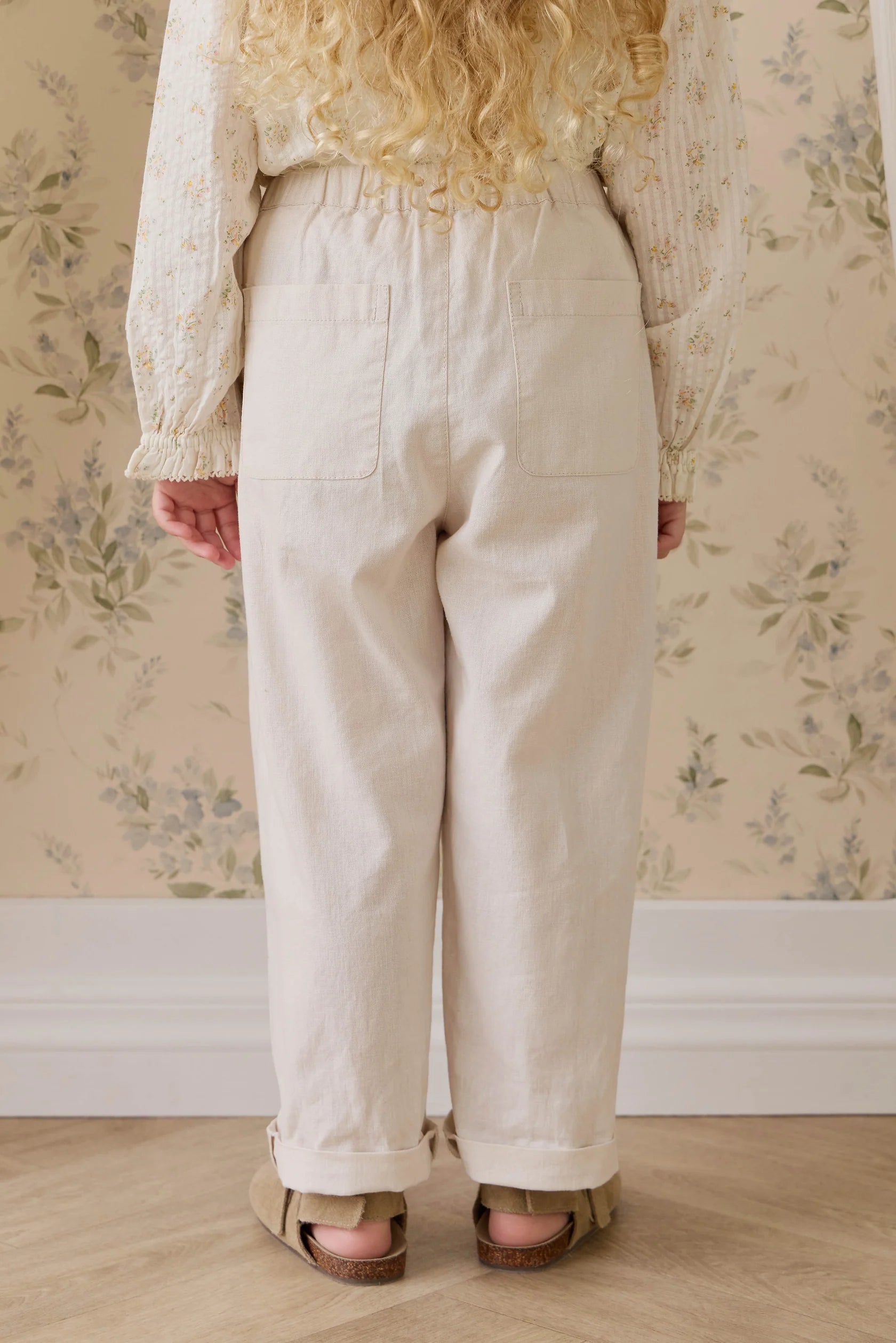 Ali Linen/Cotton Pant | Natural