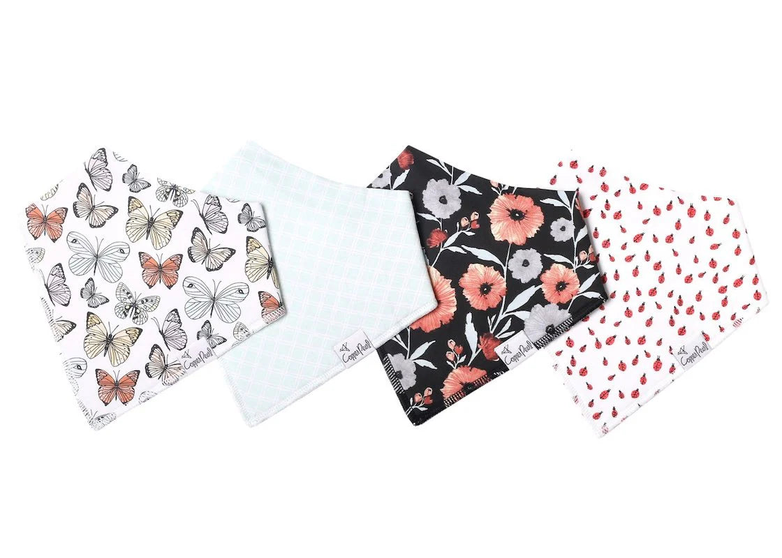 Copper Pearl Bandana Bib Set (4-pack)