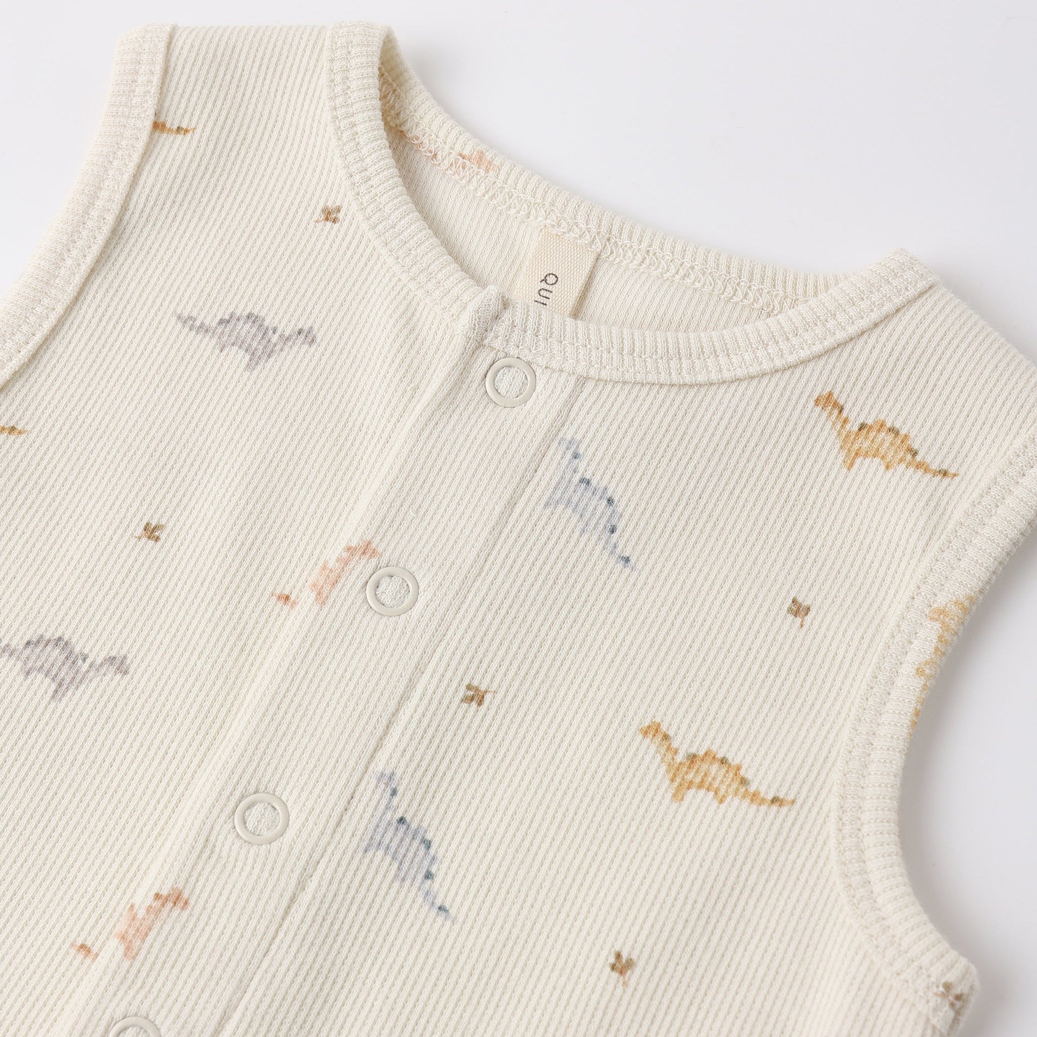 Ribbed Henley Romper | Dinos