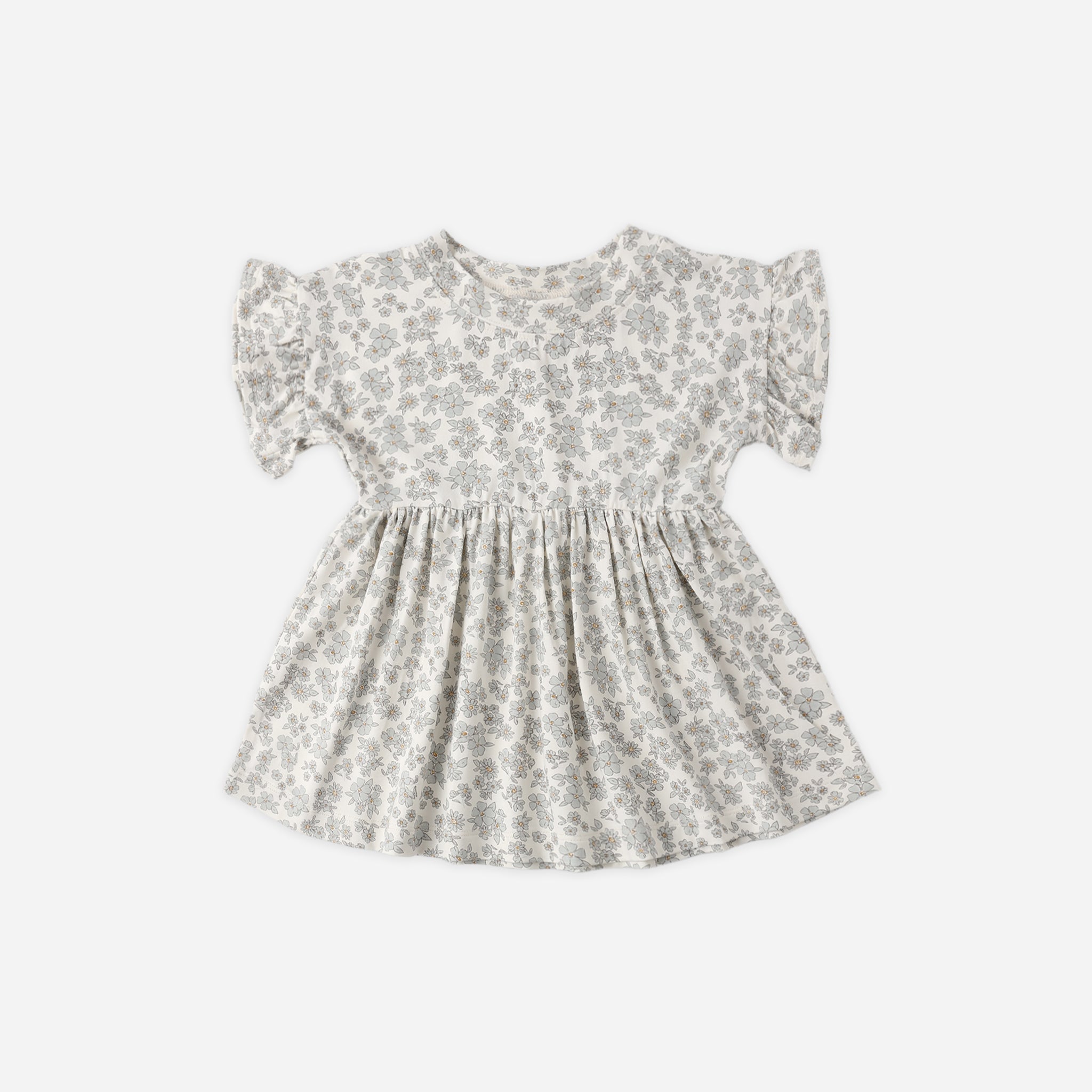 Bamboo Babydoll Dress | Blue Floral
