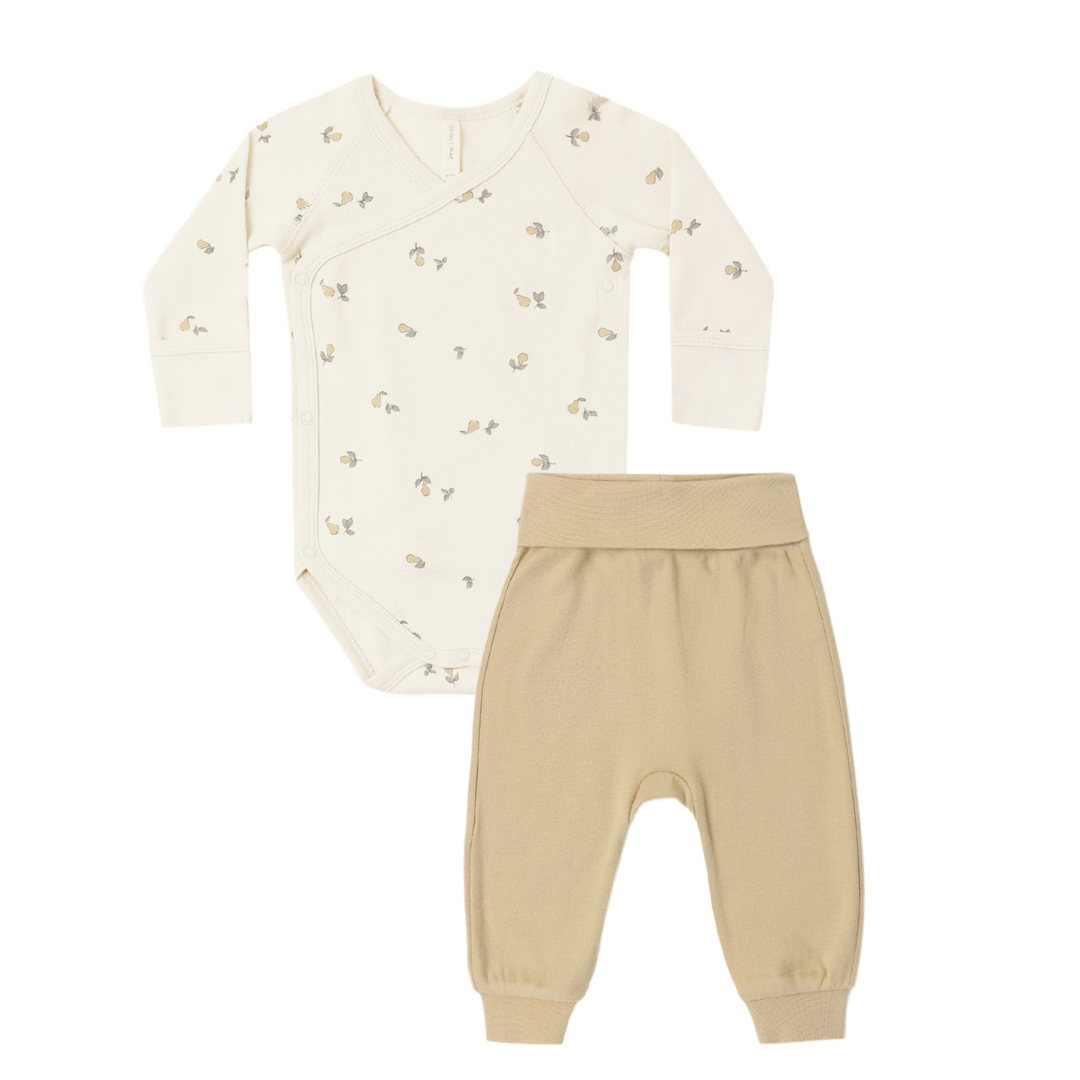 Side Snap Bodysuit + Pant Set | Pears