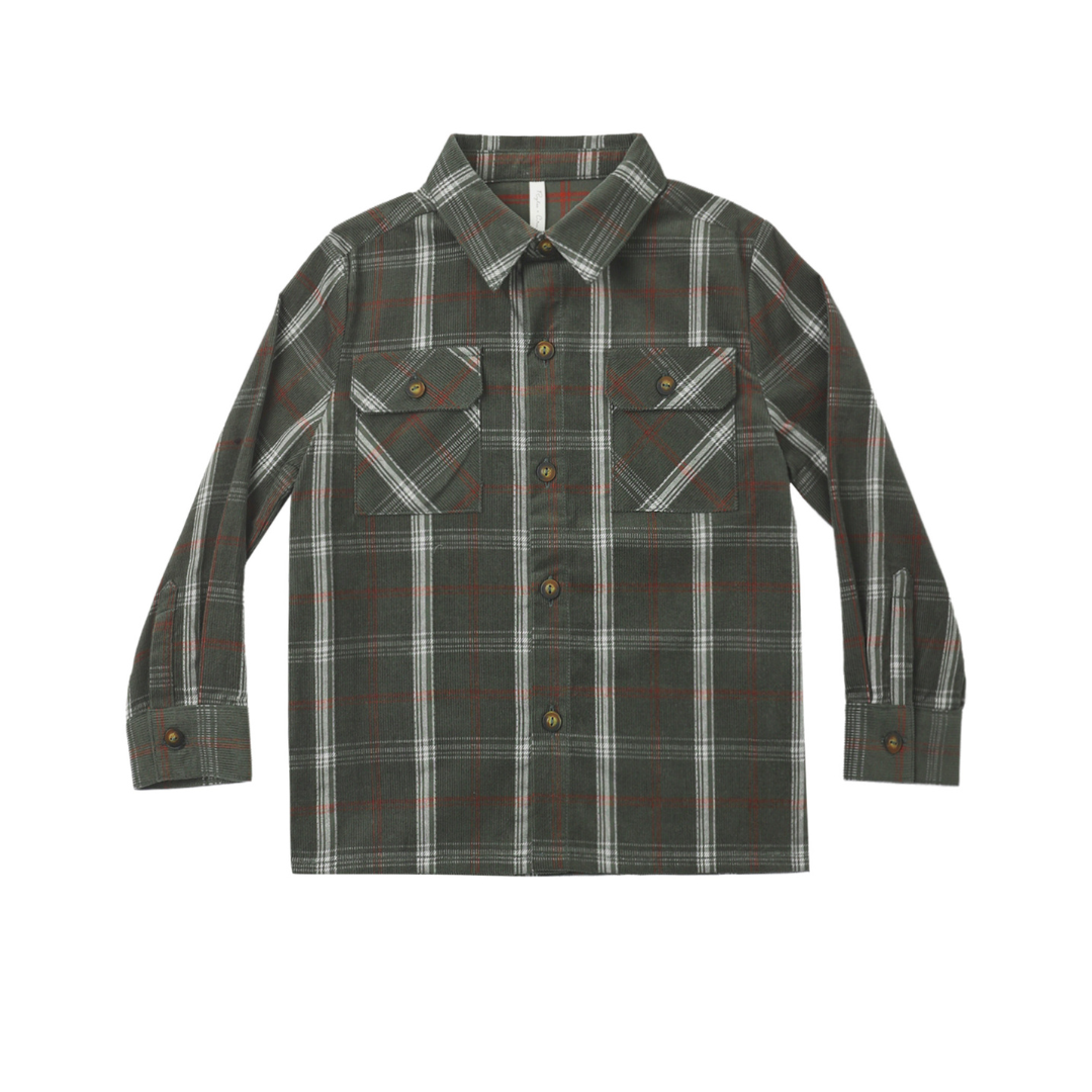 Pocketed Flannel Shirt | Holiday Plaid