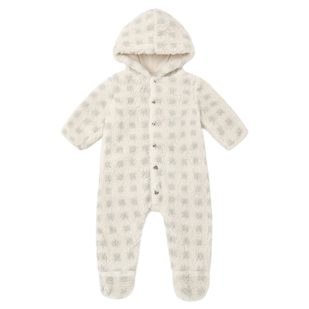 Fleece Jumpsuit | Sage Check