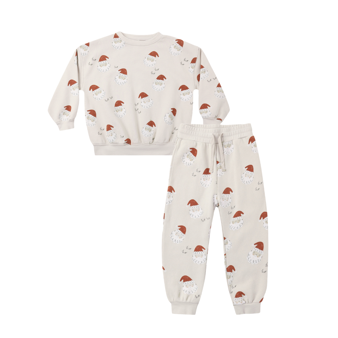 Relaxed Sweatshirt + Sweatpants Set | Santa