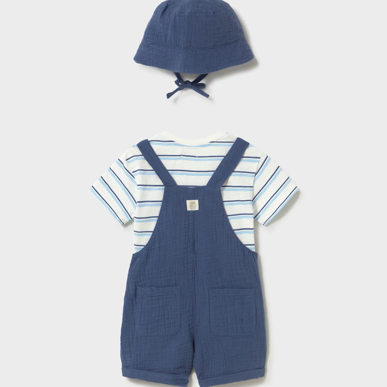 Dungaree 3 Piece Set | Ocean
