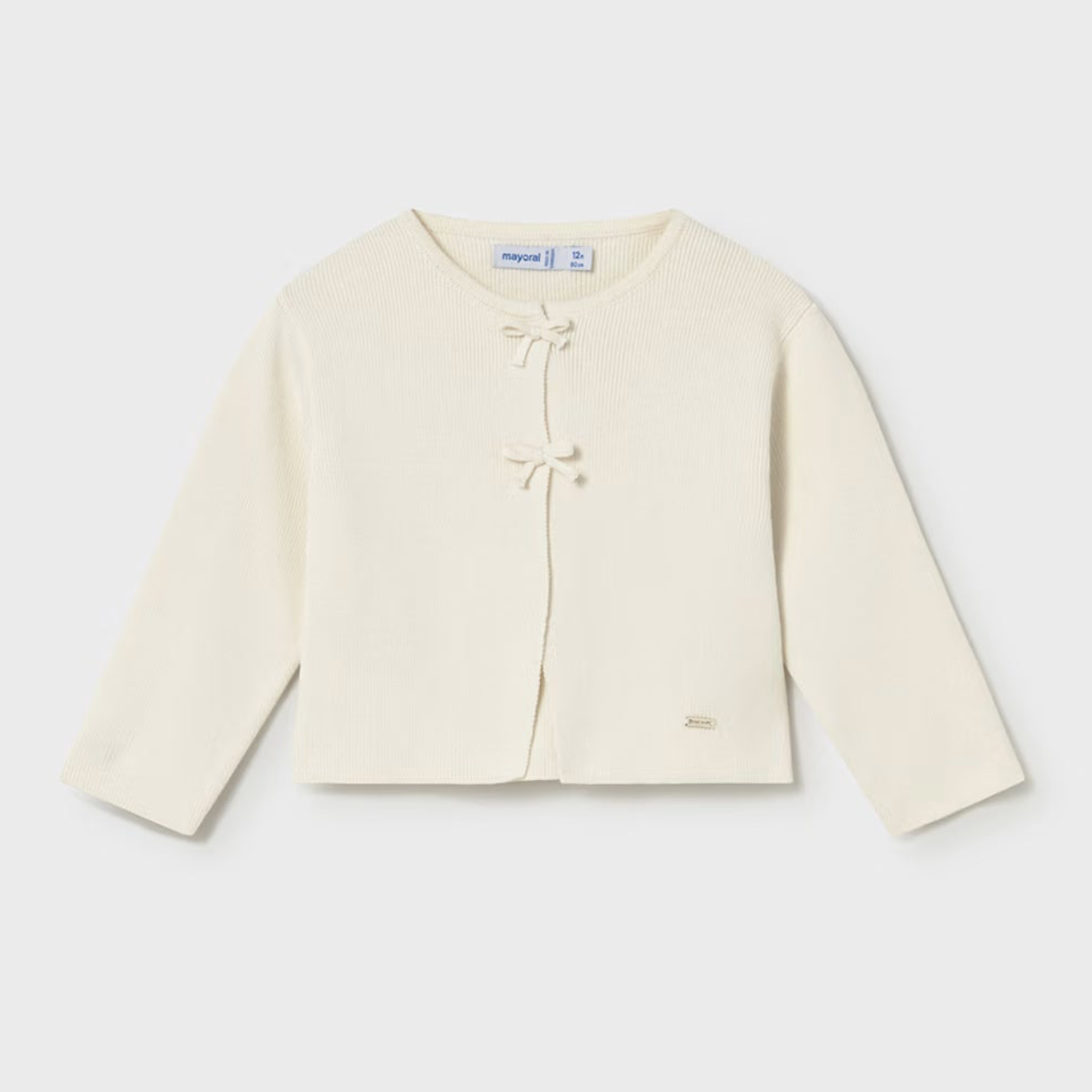 Bow Cardigan | Bone
