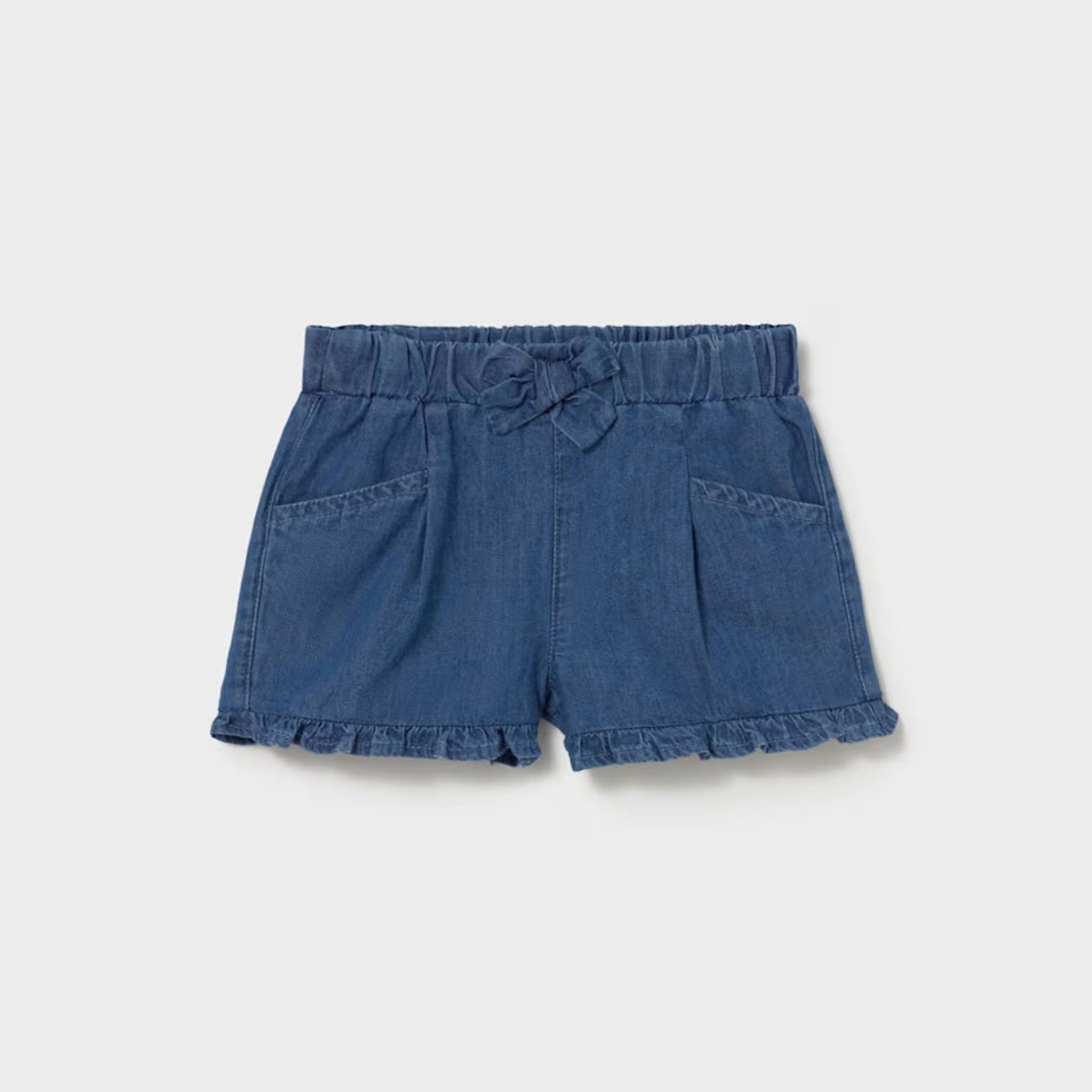 Dark Flowy Denim Shorts