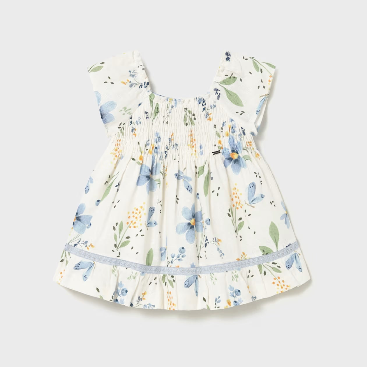 Printed Floral Dress | Sky