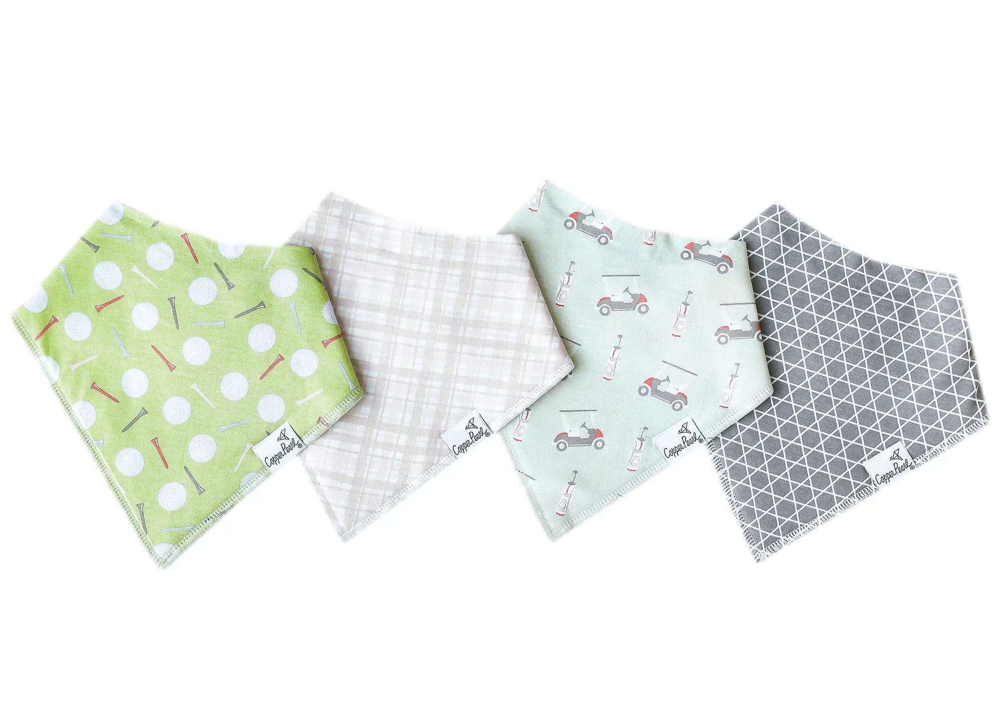 Copper Pearl Bandana Bib Set (4-pack)