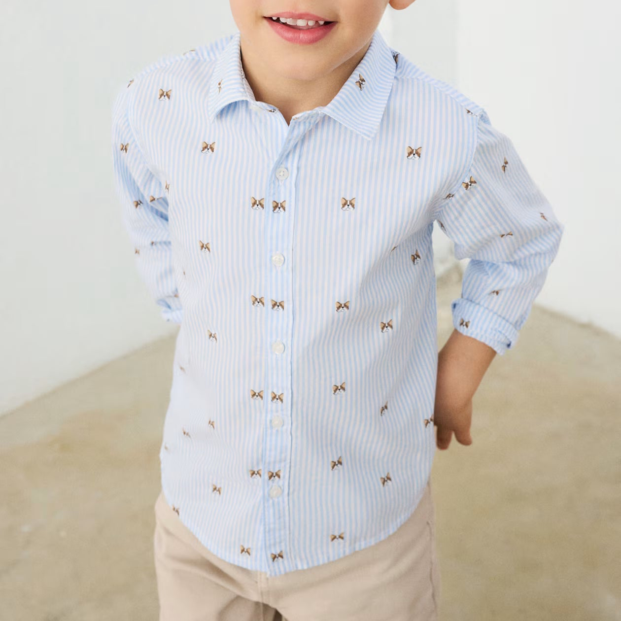 Puppy Button Up Shirt
