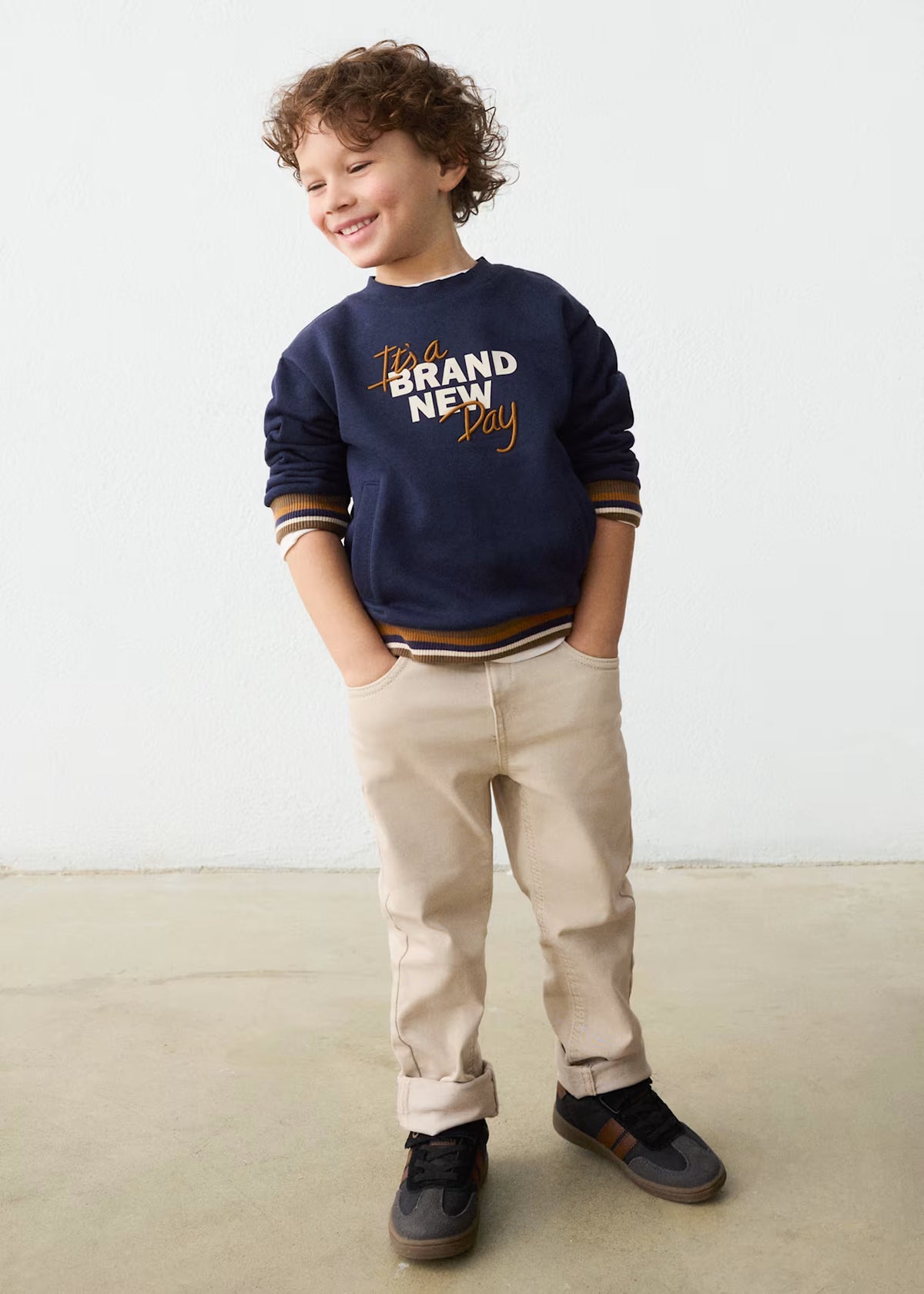 Tan Regular Fit Pants