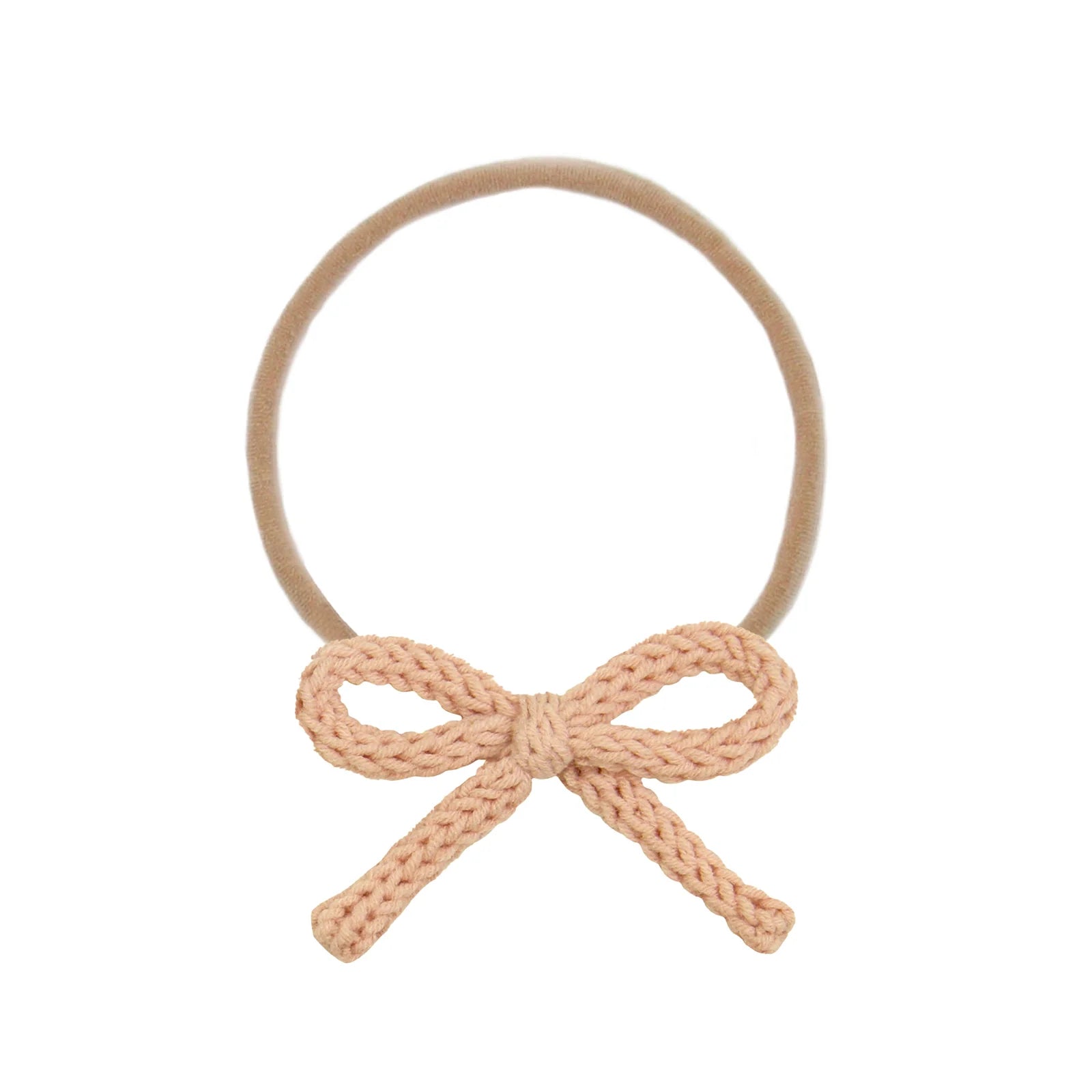 Crochet Nylon Bow Headband