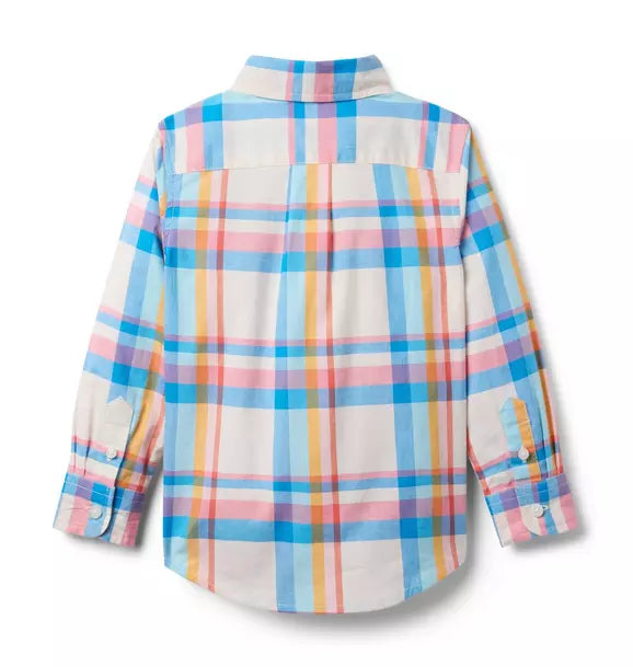 Cream Plaid Shirt