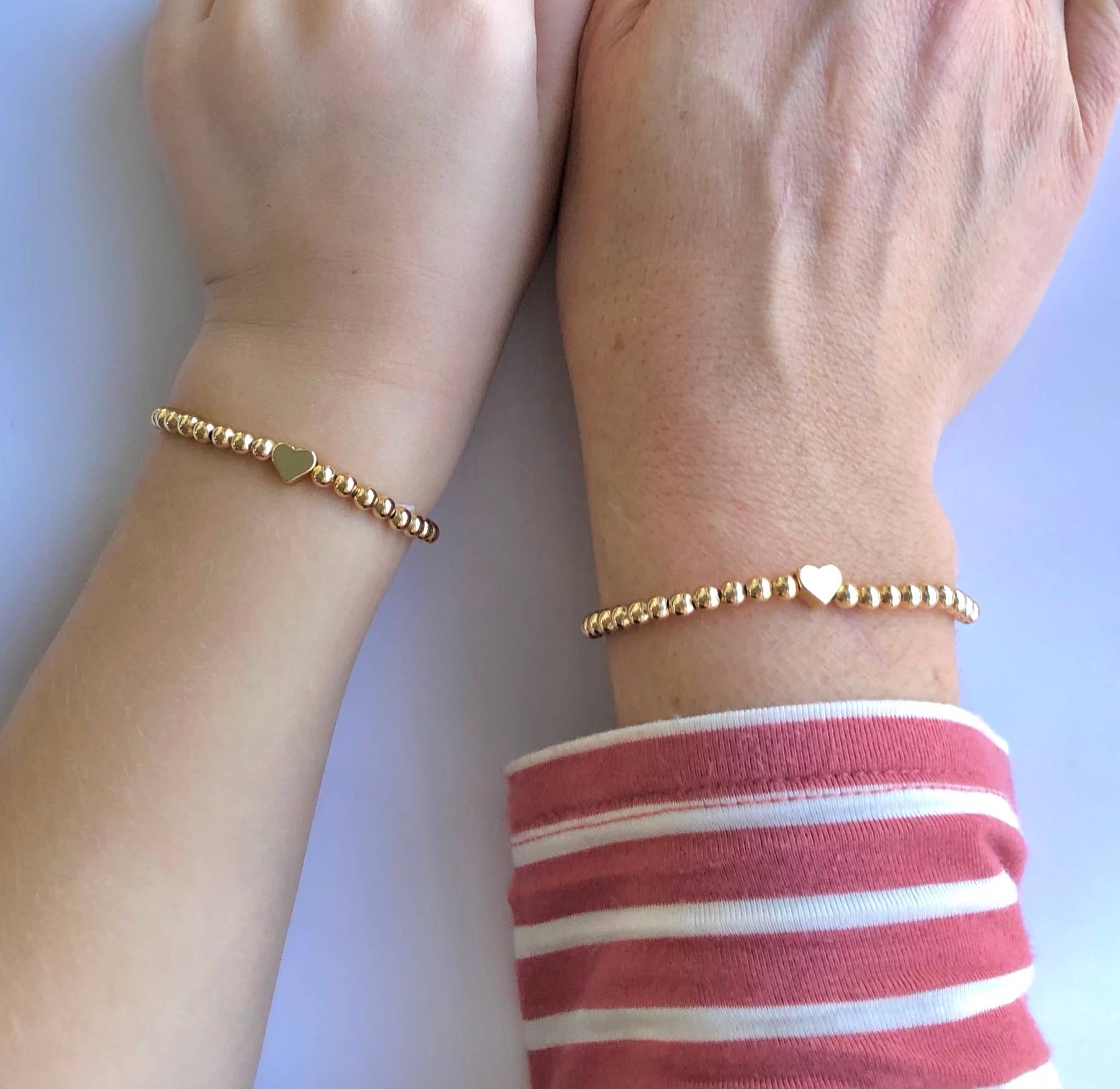 Tiny Heart Mother Daughter Matching Bracelets