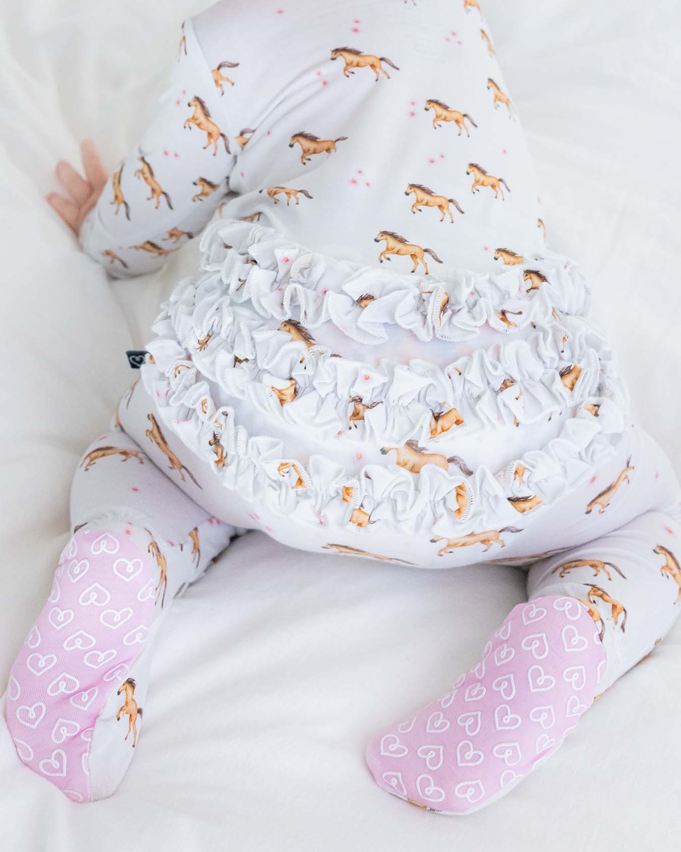 Juniper Ruffled Zippered Footie