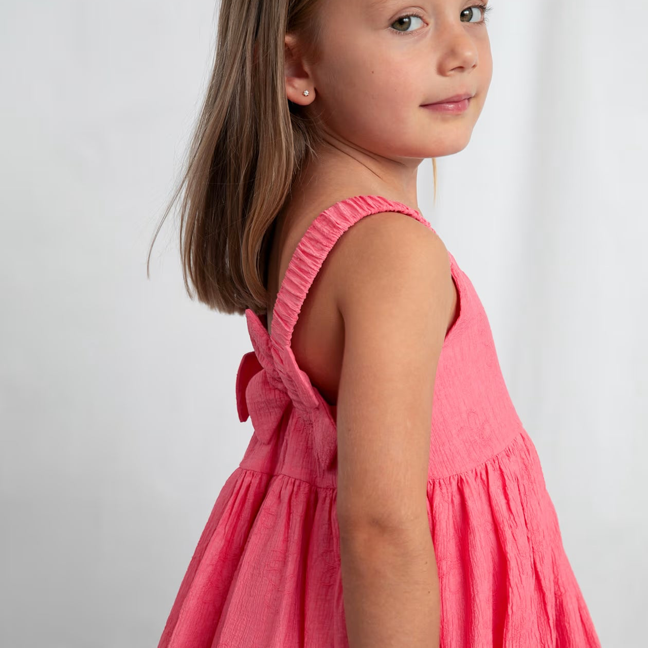 Back Flowers Dress | Geranium