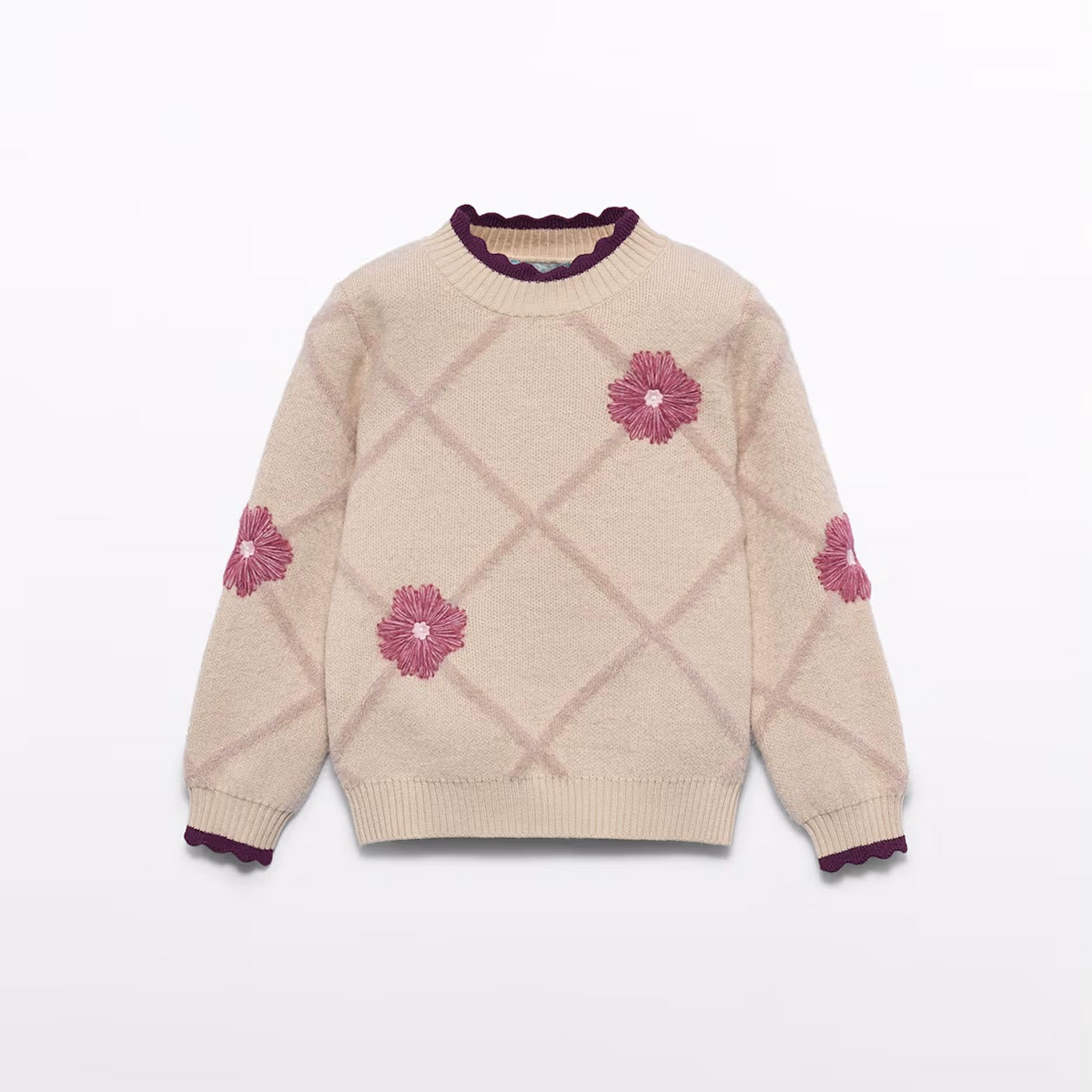 Diamond Flower Sweater