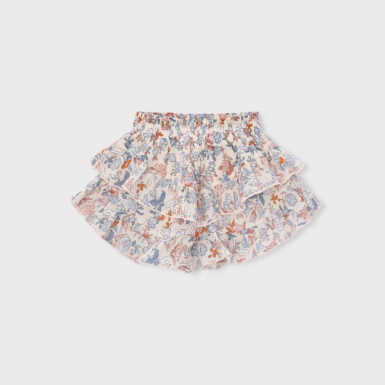 Patterned Floral Top + Skirt Set