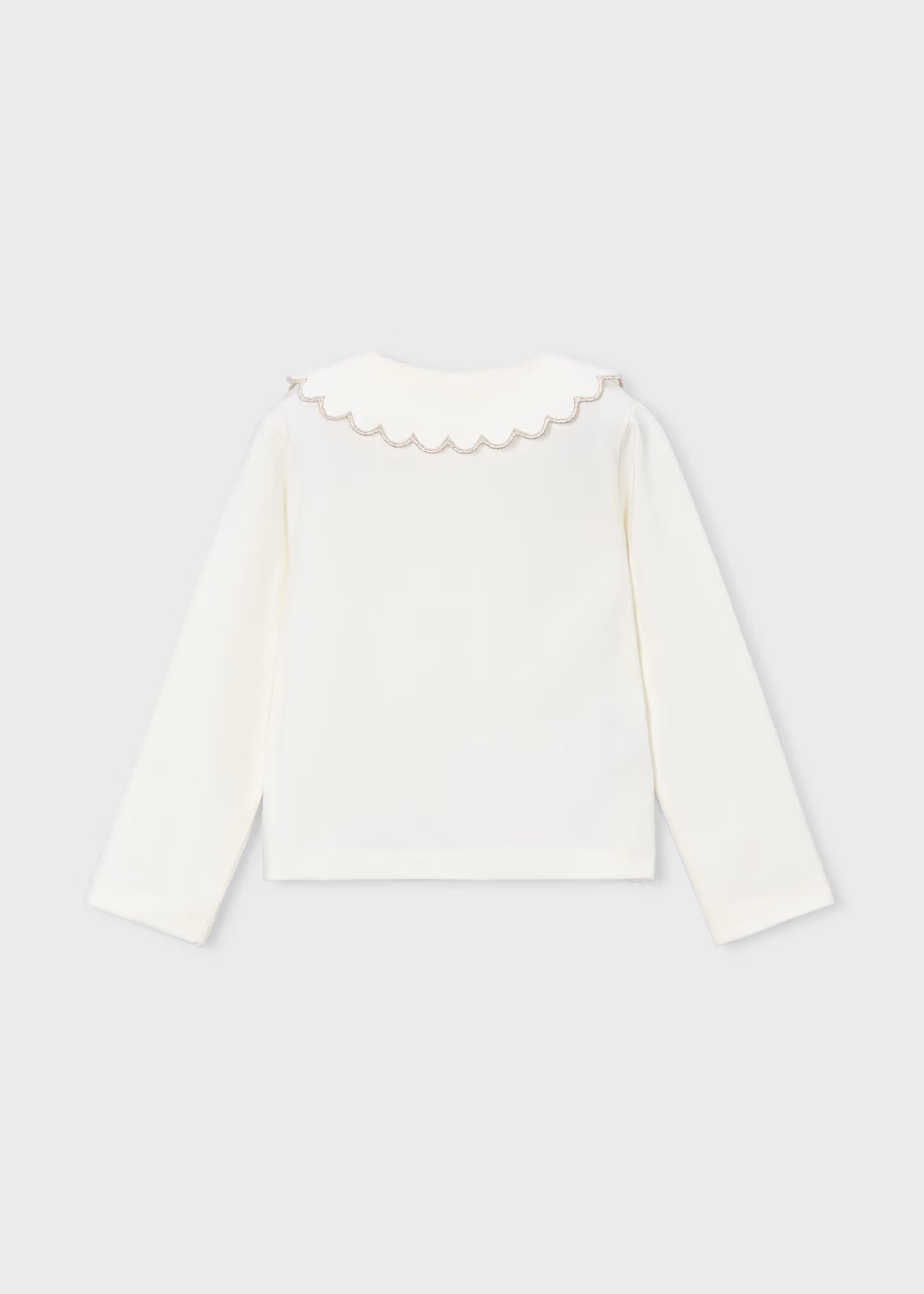 Scalloped Collar Shirt | Off-White