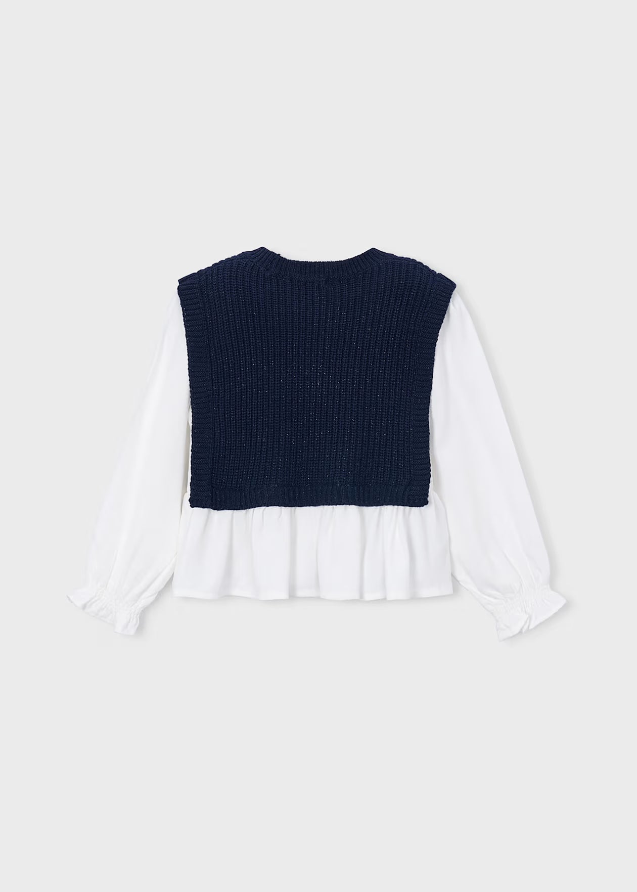 Vest Blouse | Navy