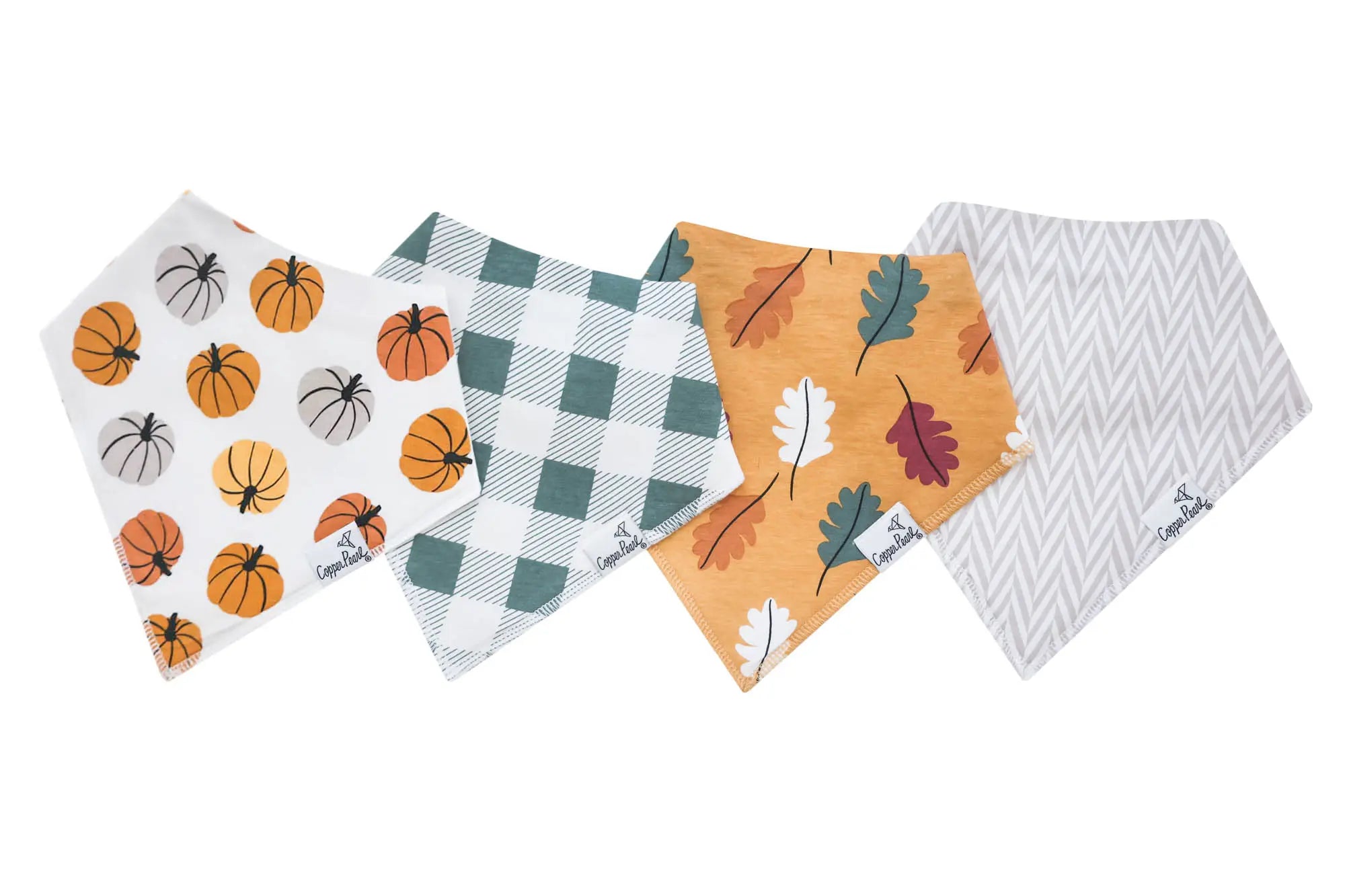 Copper Pearl Bandana Bib Set (4-pack)