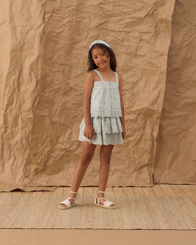 Rose Mini Skirt | Seafoam
