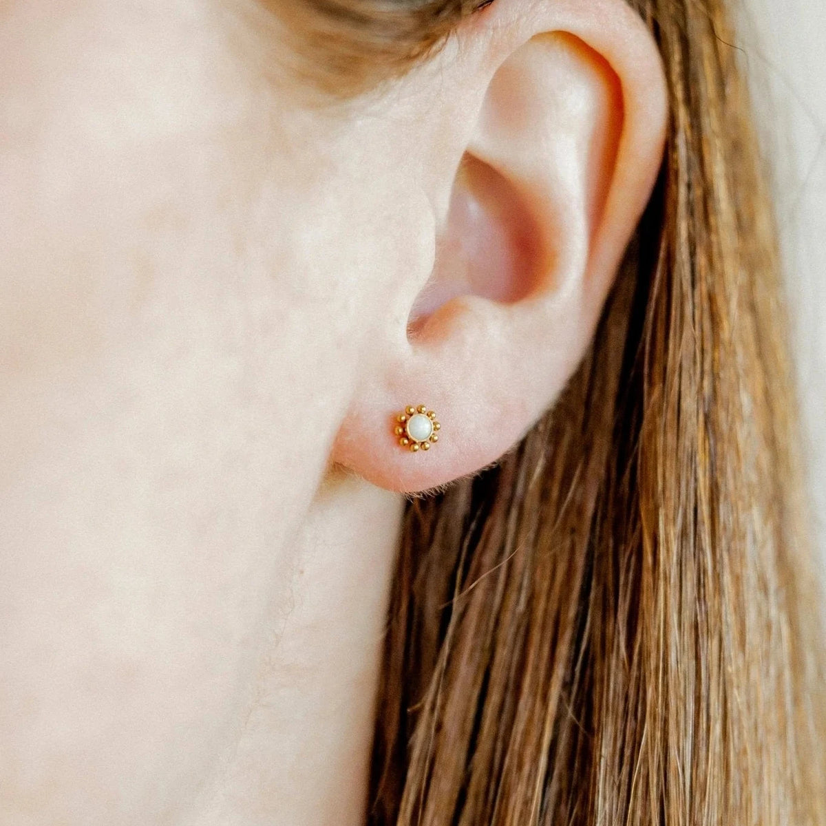 Screwback Stud Earrings | Serena Opal